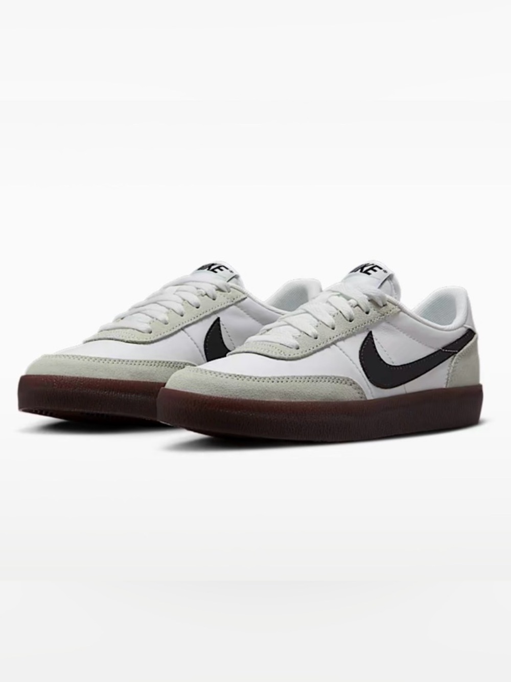 Nike boys killshot 2 white and Gray Classic Sneakers